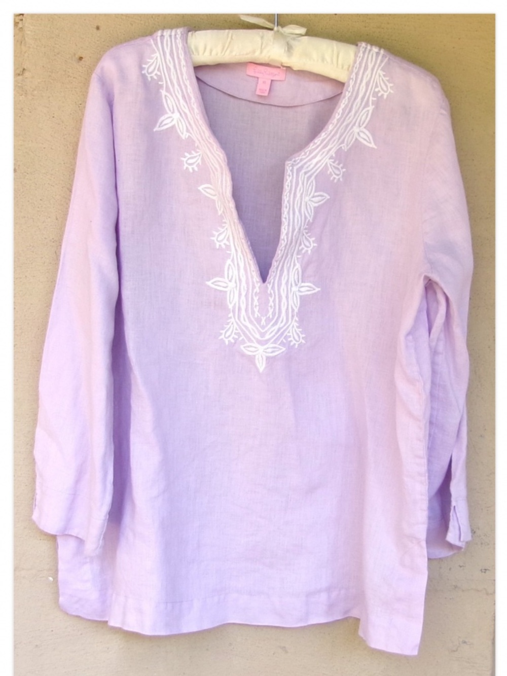 Lilly Pulitzer Amelia Island Lilac Linen Tunic XL
